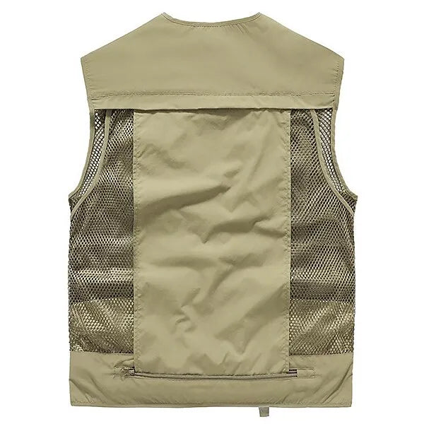 Gilet Sans Manche Homme Contemporain Polyester Coton-2