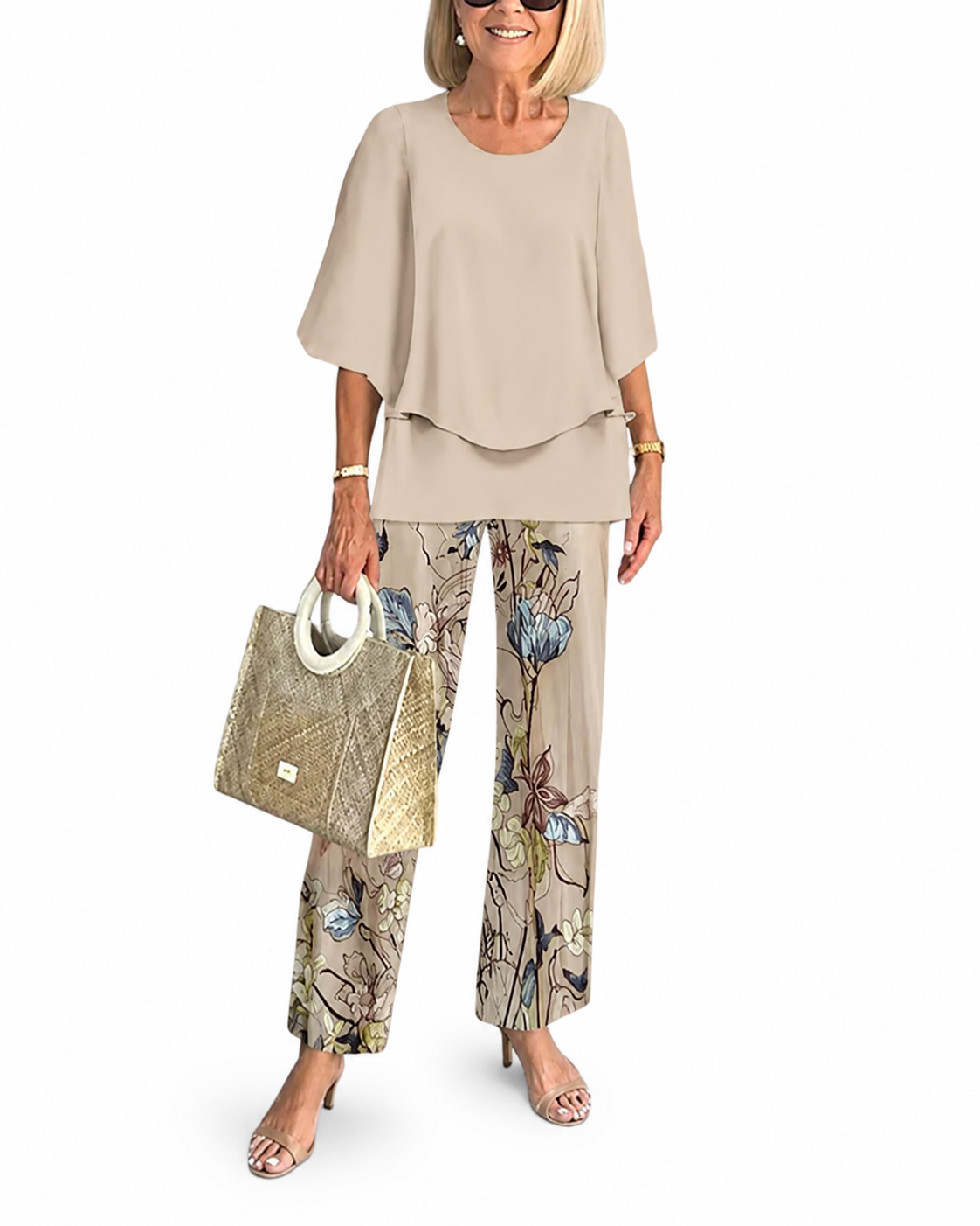Ensemble Tailleur Femme Chic Polyvalent Deux Pièces