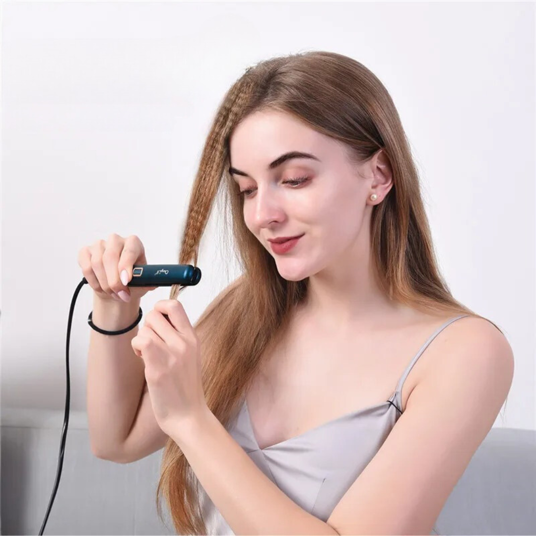 Lisseur et boucleur de cheveux portable 2 en 1