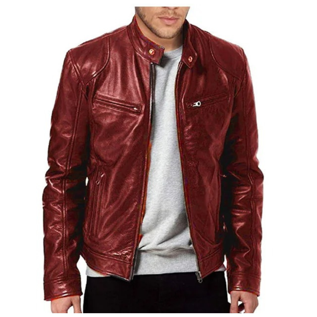 Veste de moto slim pour hommes