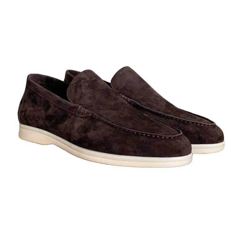 Mocassins en cuir suédé pour hommes