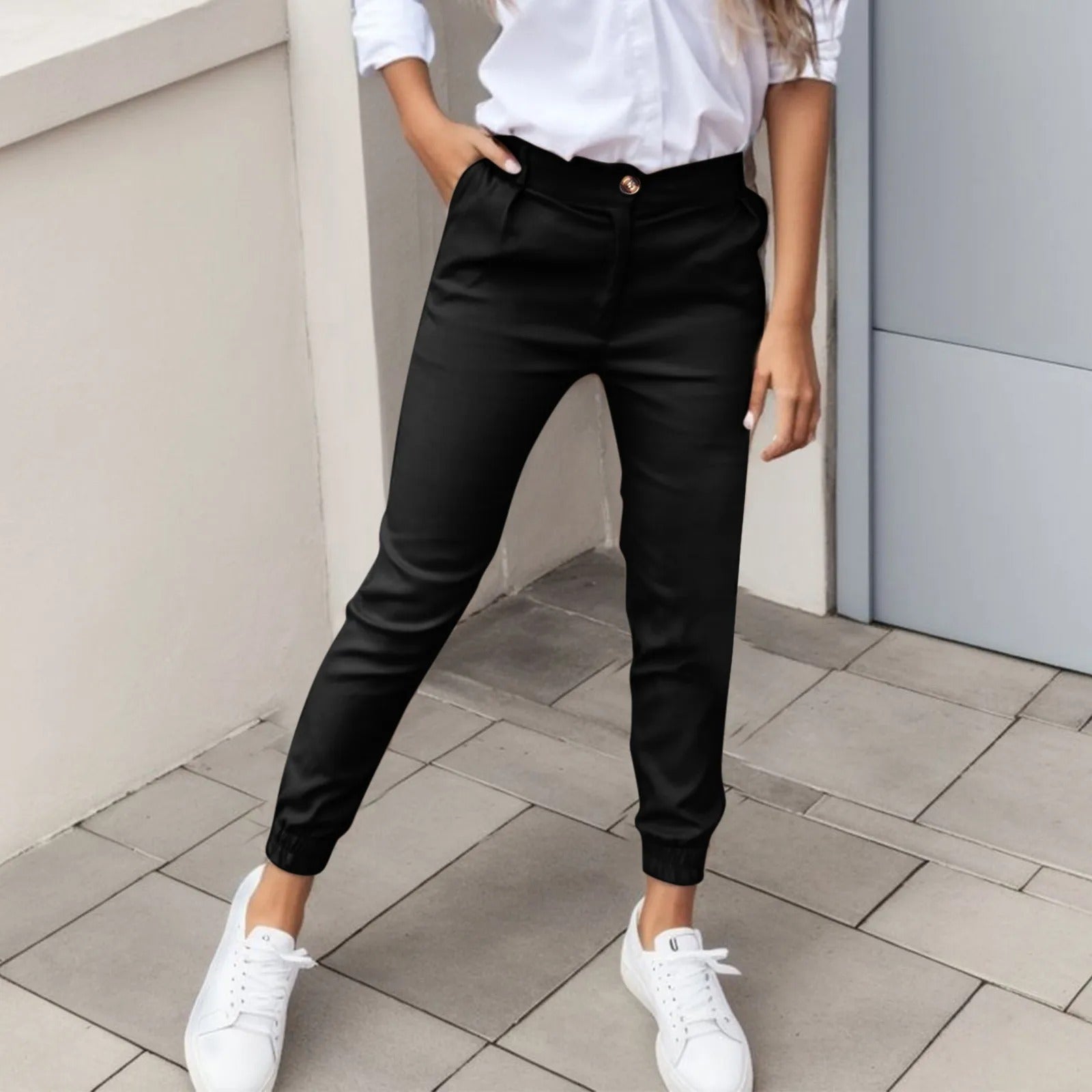 Pantalon longueur cheville pour femme