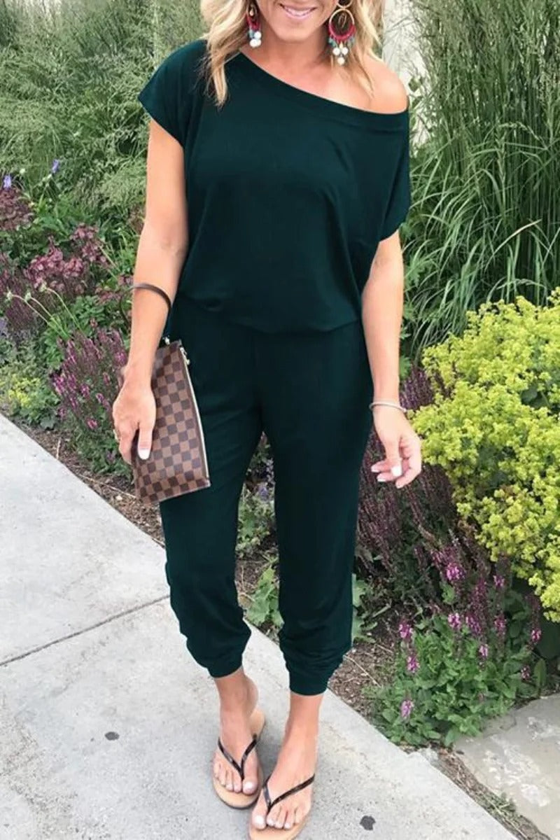 Combinaison ample à épaules dénudées pour femmes