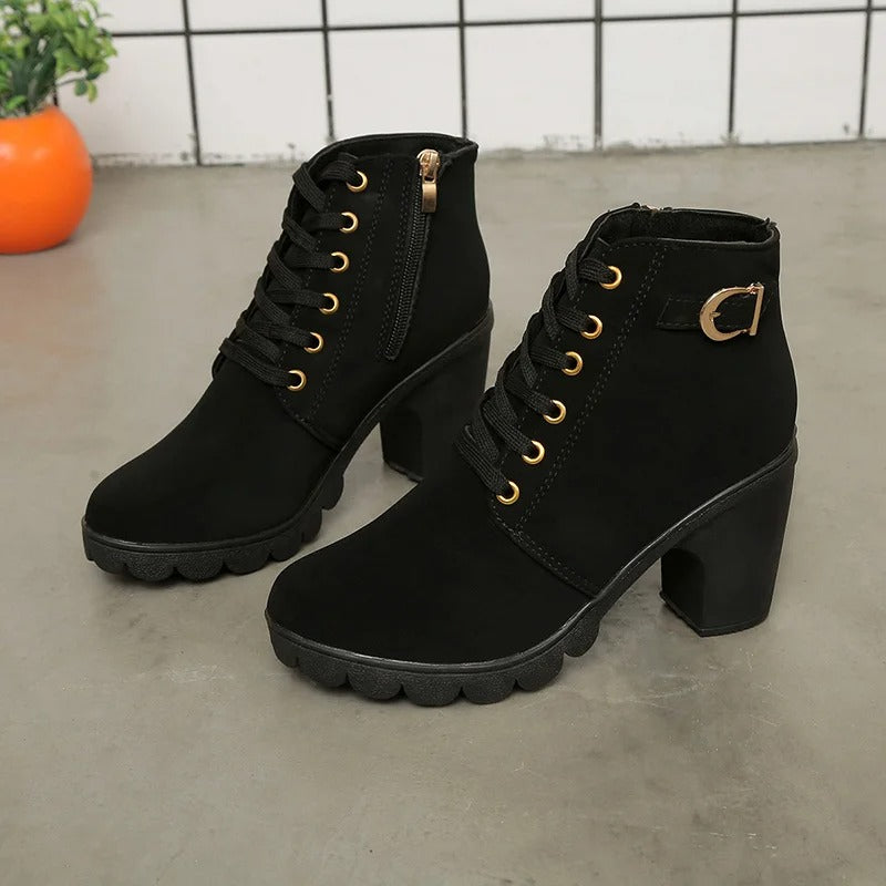 Bottines à lacets pour femmes