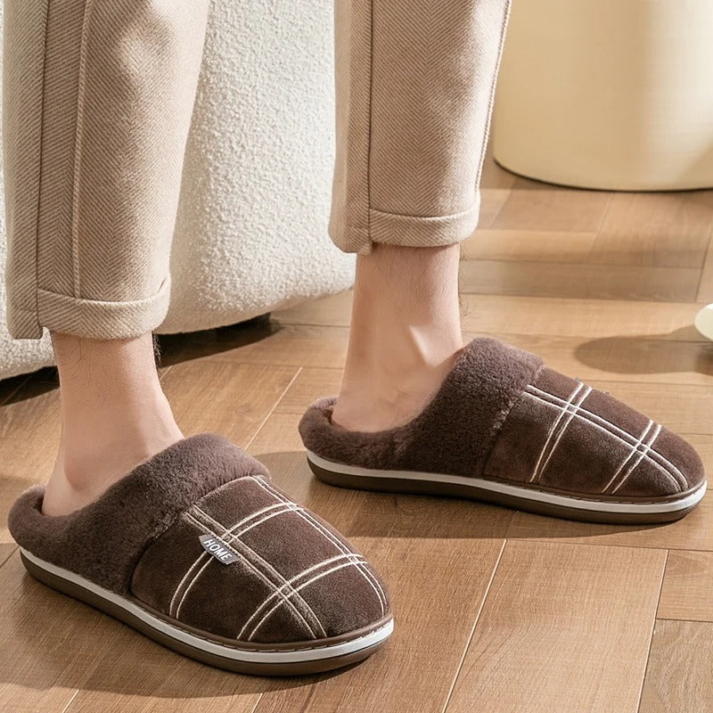 Chaussons d'intérieur Flock à rayures pour hommes