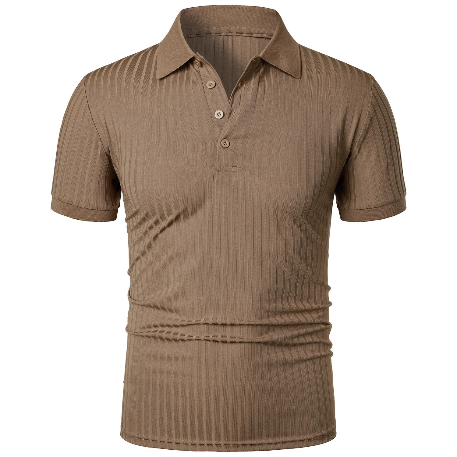 Polo en maille étroite pour hommes