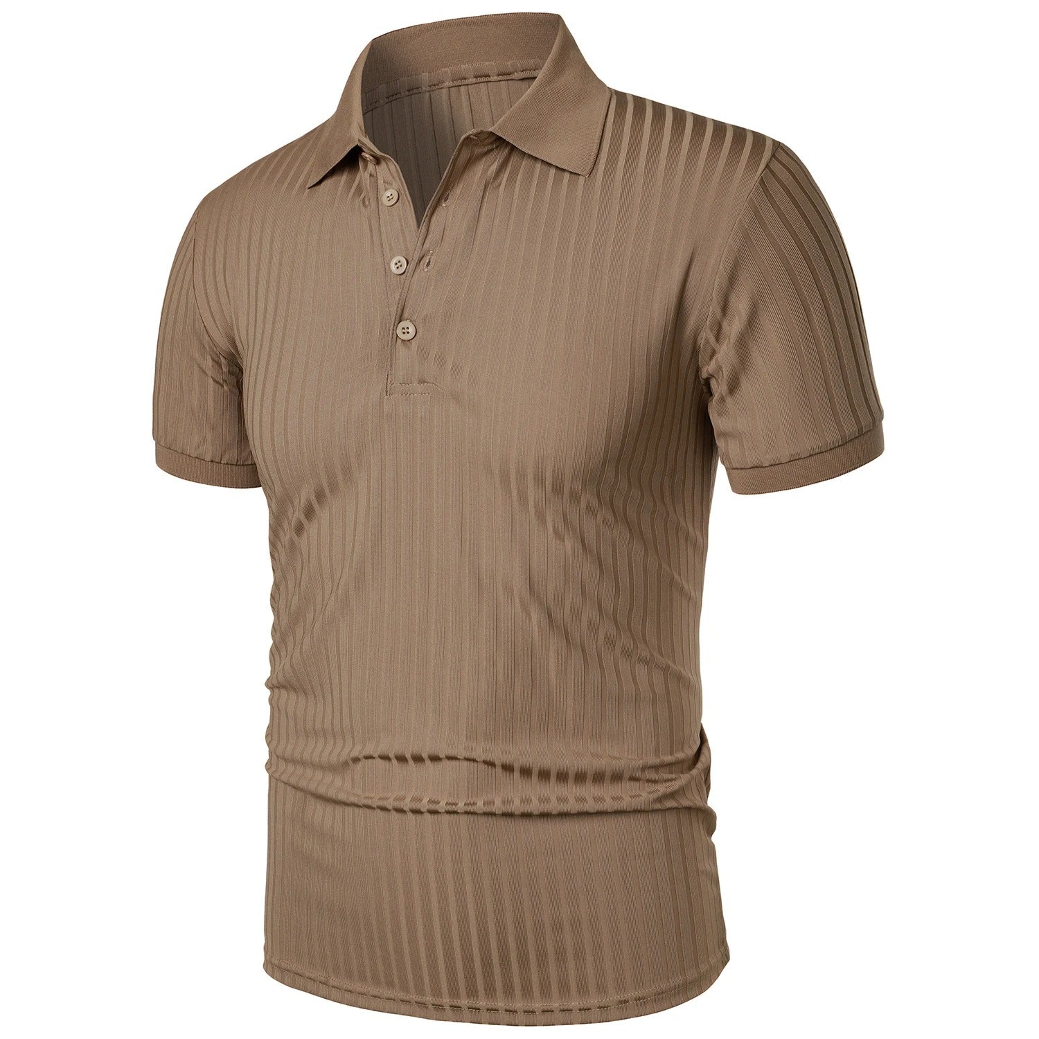 Polo en maille étroite pour hommes