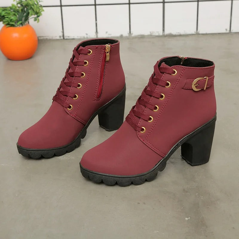 Bottines à lacets pour femmes