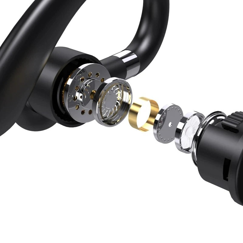 Écouteur de sport à suppression de bruit à affichage numérique