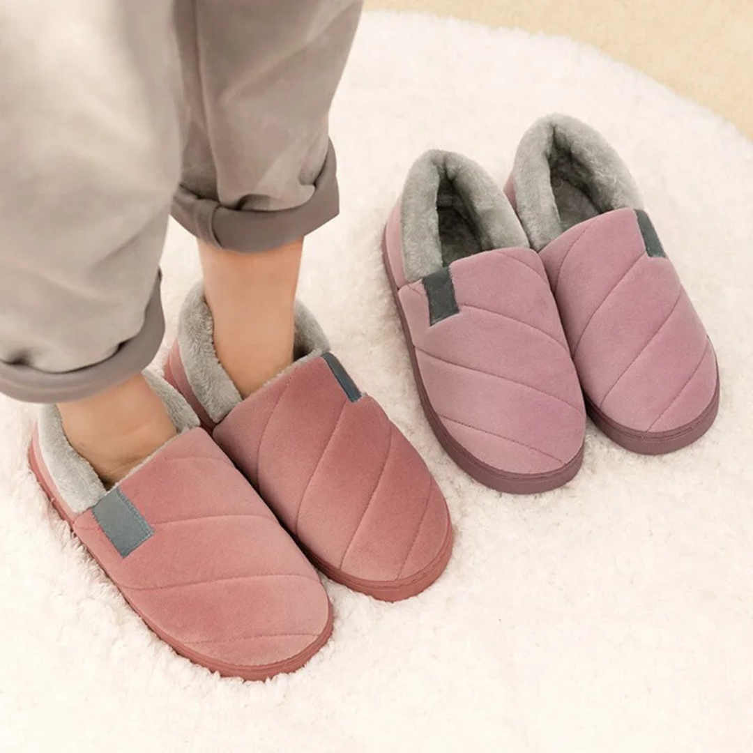 Chaussons en fourrure antidérapants pour hommes