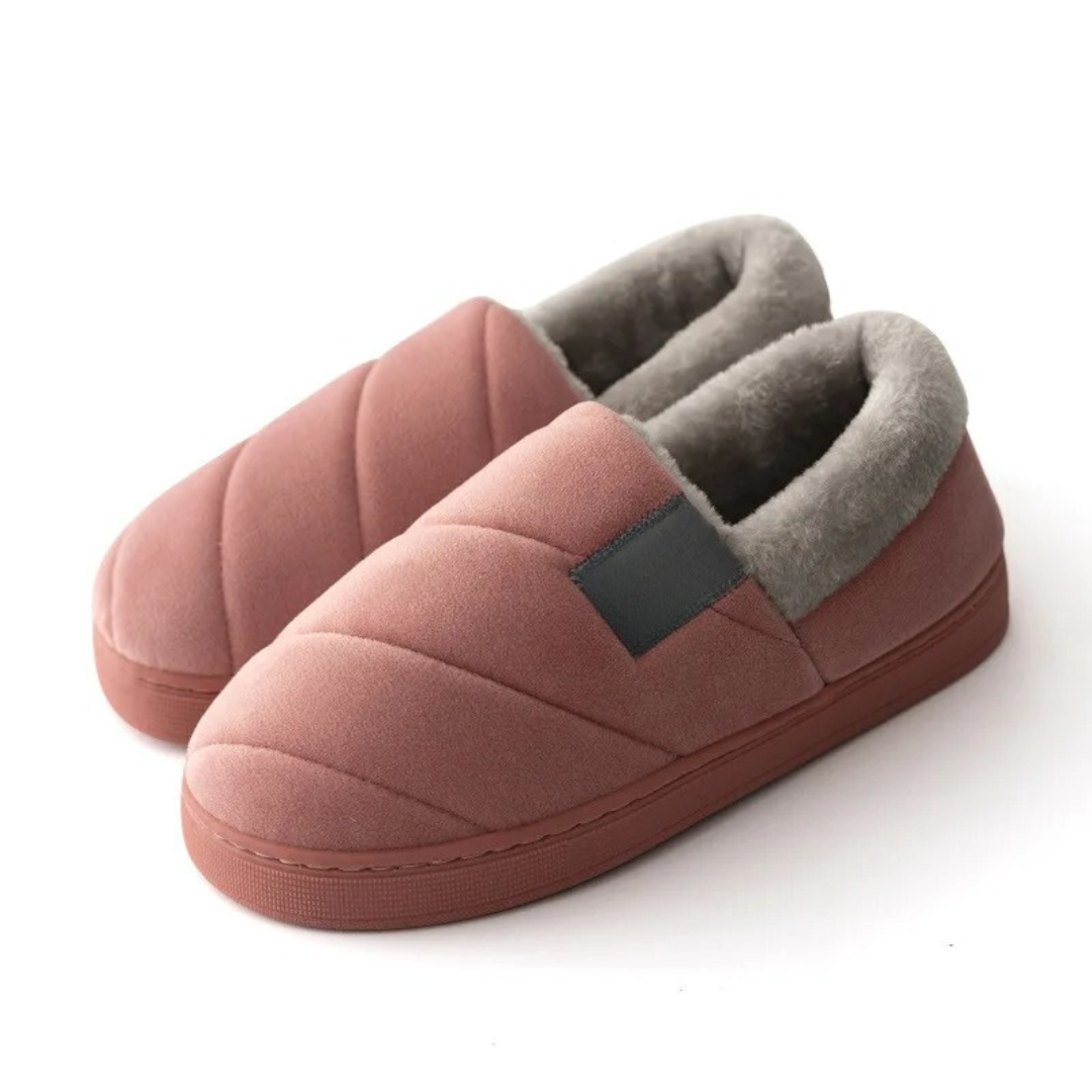 Chaussons en fourrure antidérapants pour hommes