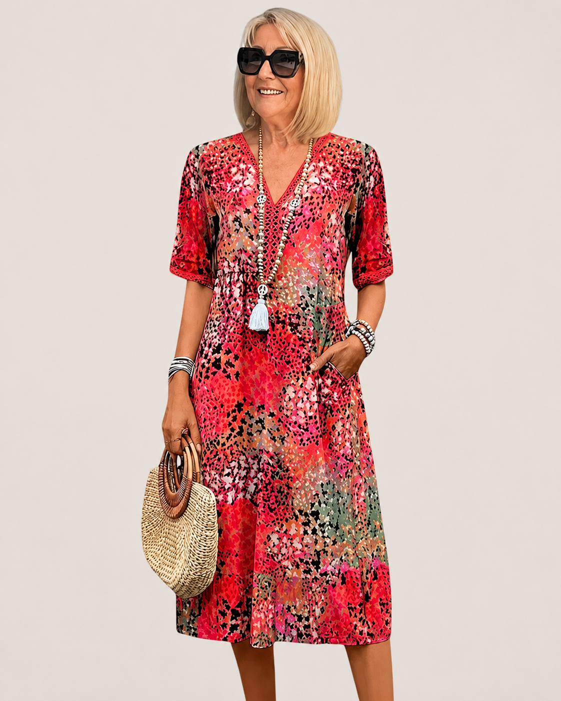 Robe d'été bohème pour femme, style décontracté et léger