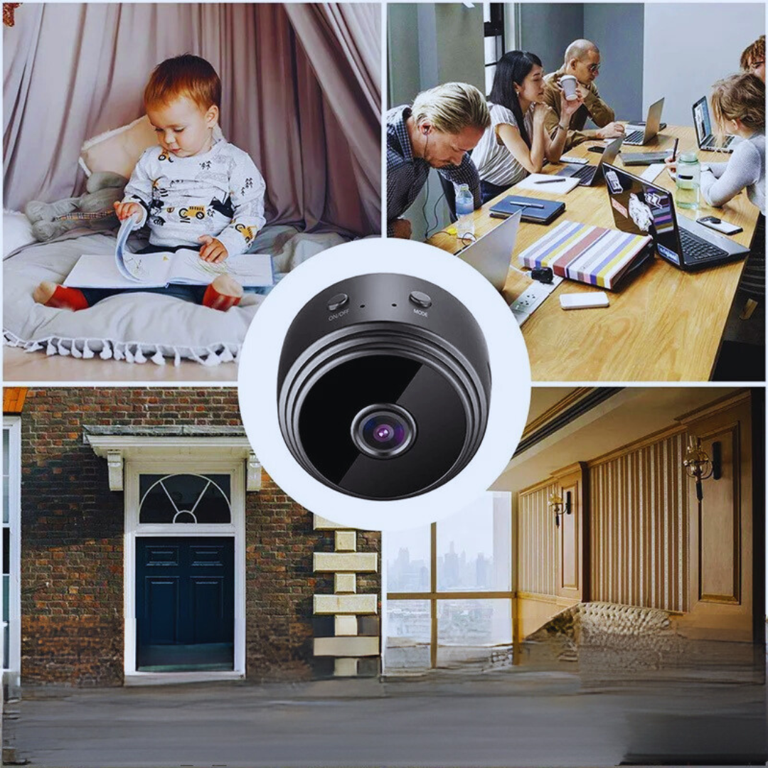 Caméra de sécurité sans fil 1080P HD compacte