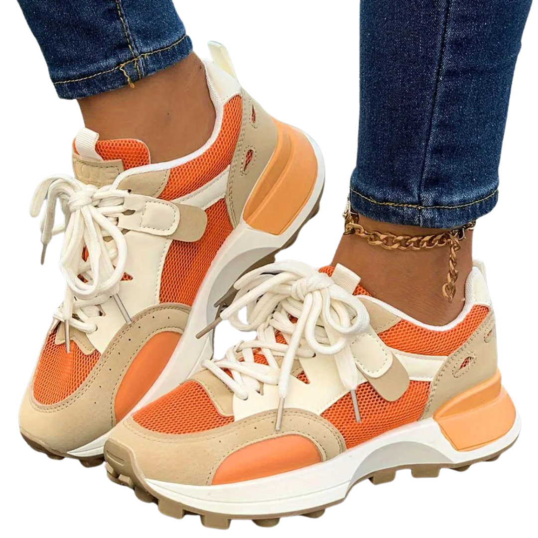 Baskets tendance color block pour femmes