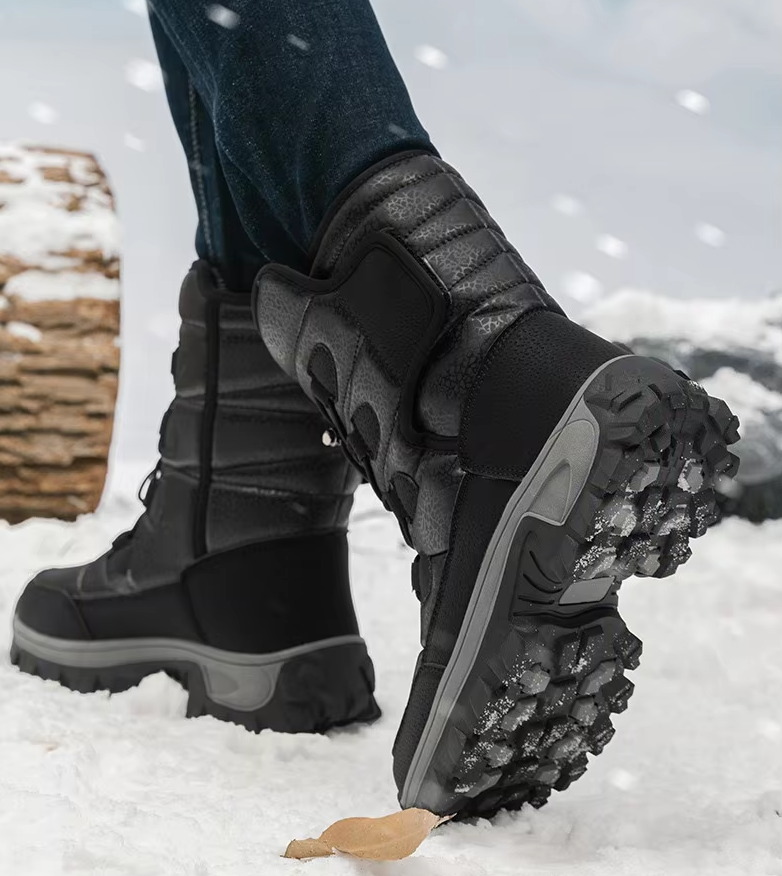 Bottes d'hiver en peluche pour hommes