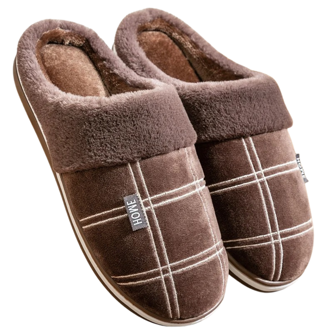 Chaussons d'intérieur Flock à rayures pour hommes