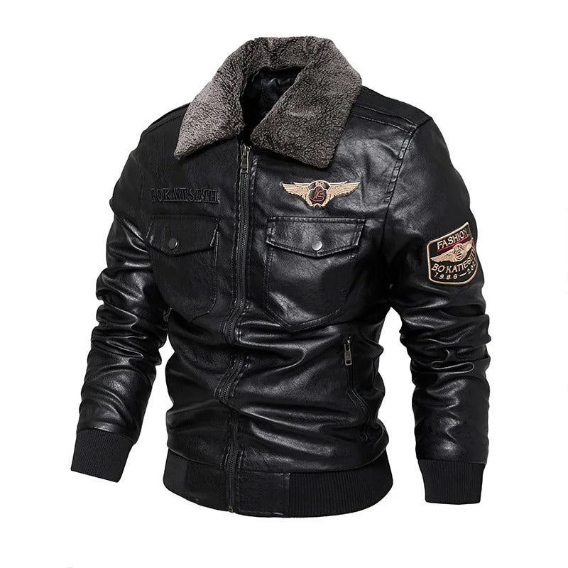 Veste de motard décontractée pour hommes