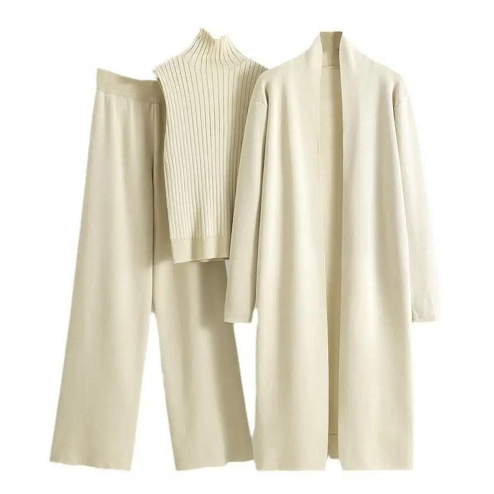 Ensemble 3 pièces Cardigan d'hiver pour femmes