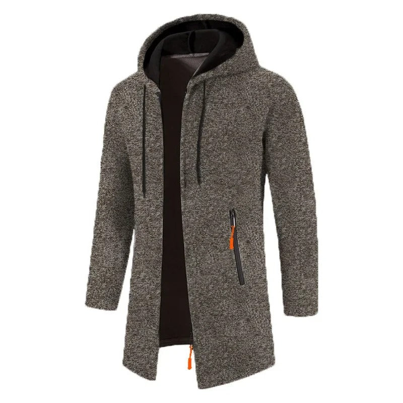 Sweats à capuche zippés à manches longues pour hommes