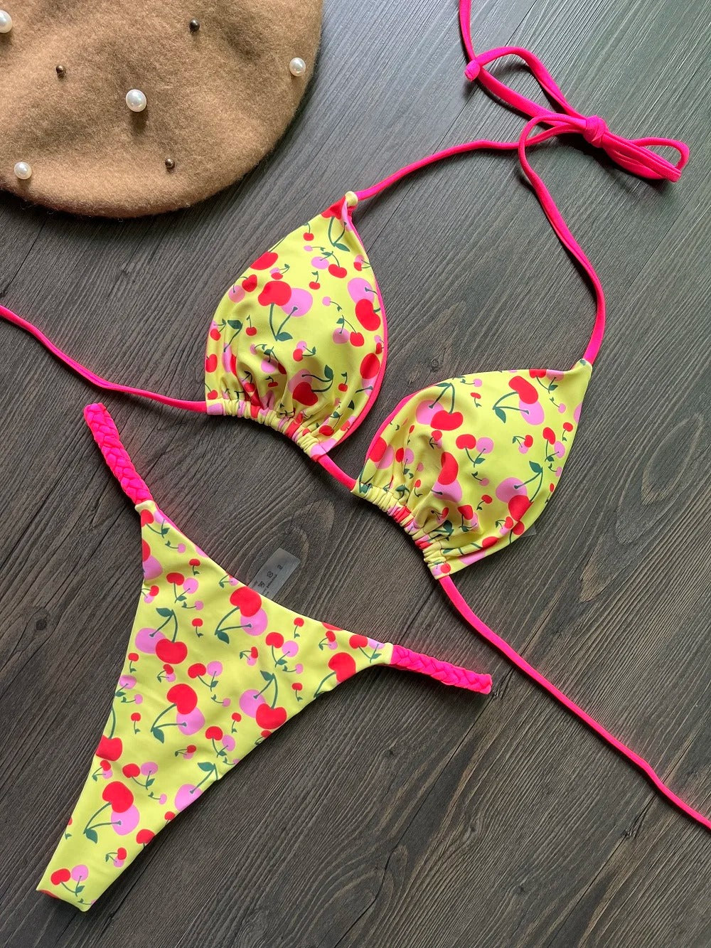 Ensemble de bikinis taille haute pour femmes