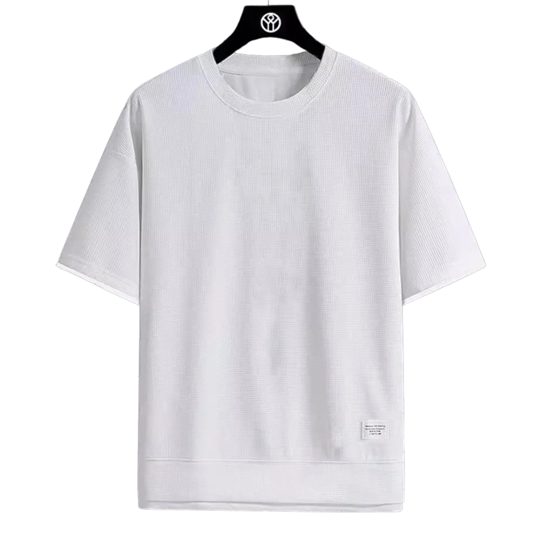 T-shirt gaufré premium pour hommes