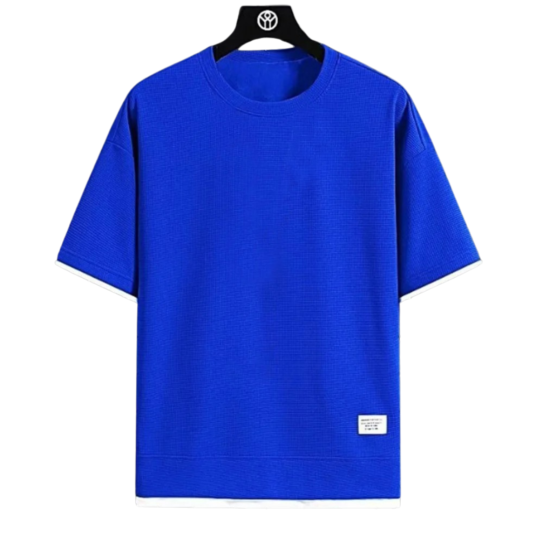 T-shirt gaufré premium pour hommes