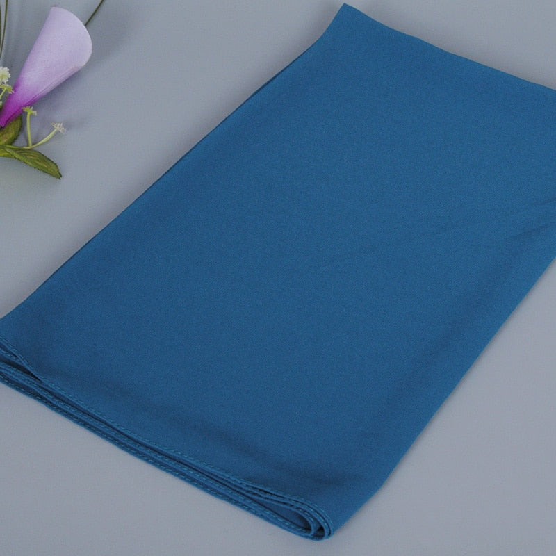 Hijab instantané en mousseline de soie à double boucle