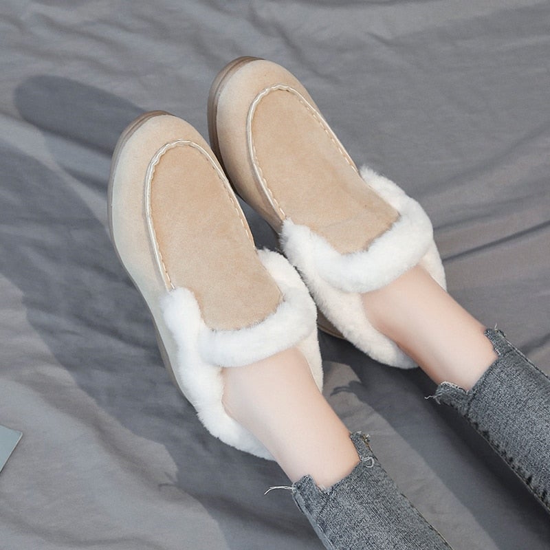 Bottines en daim et cuir