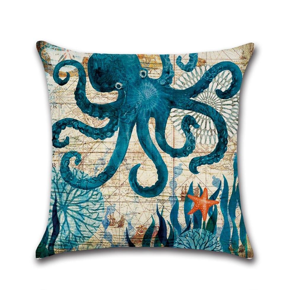 Taies d'oreiller imprimées sur le thème de l'océan