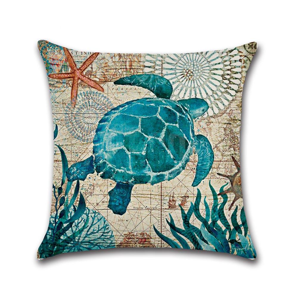 Taies d'oreiller imprimées sur le thème de l'océan