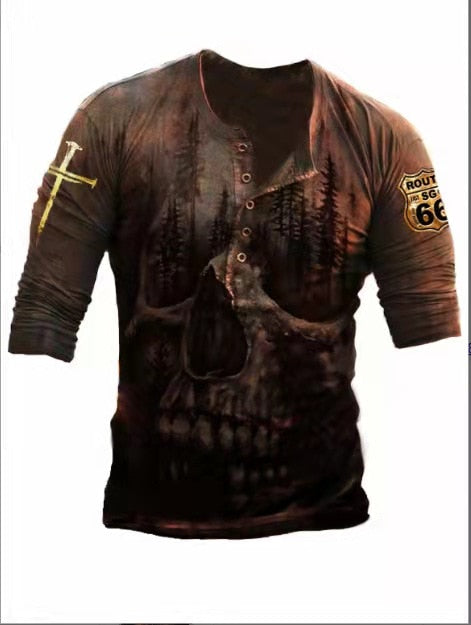 Tees à manches longues Retro Skull