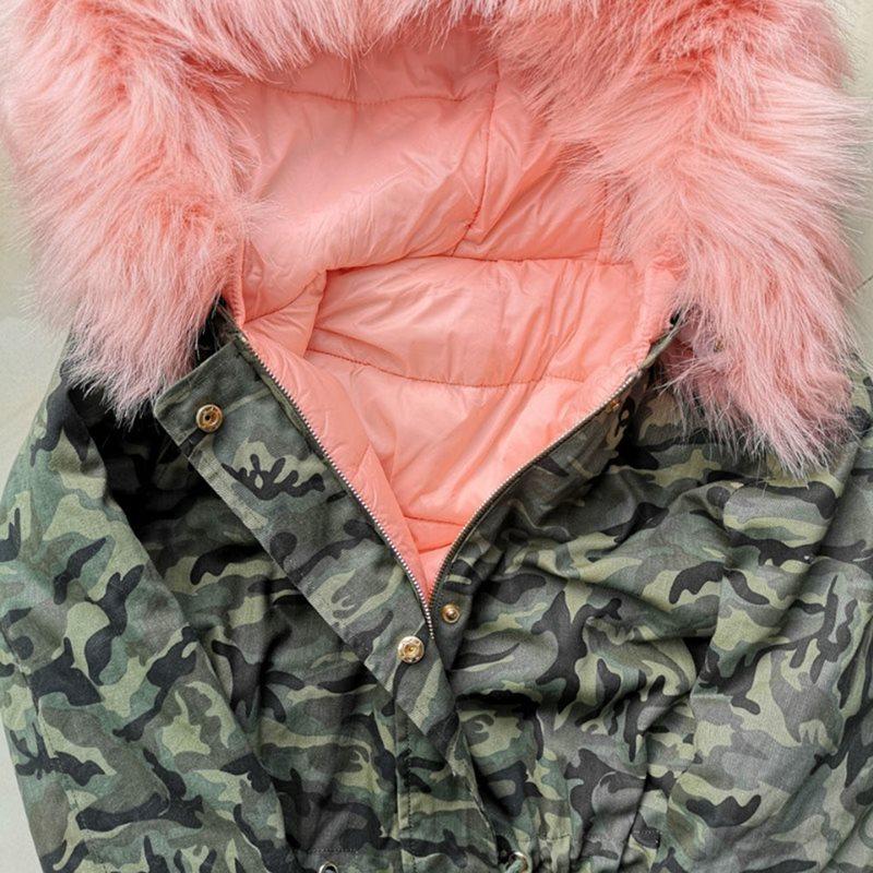Manteau d'hiver Camo pour femmes