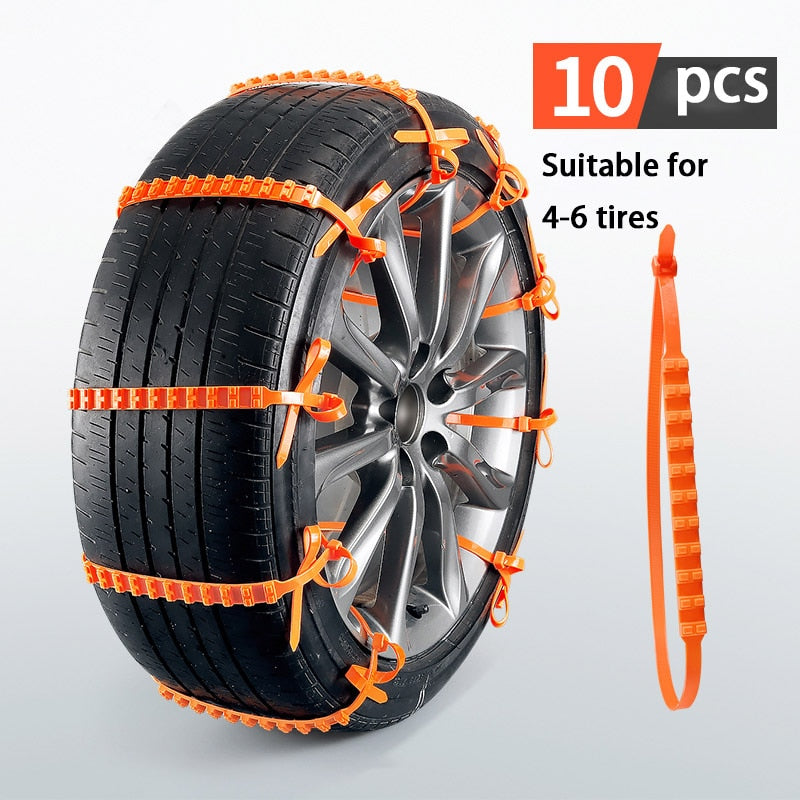 Chaînes antidérapantes pour pneus (10pcs)