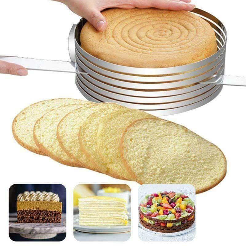 Coupe-gâteau réglable en acier inoxydable