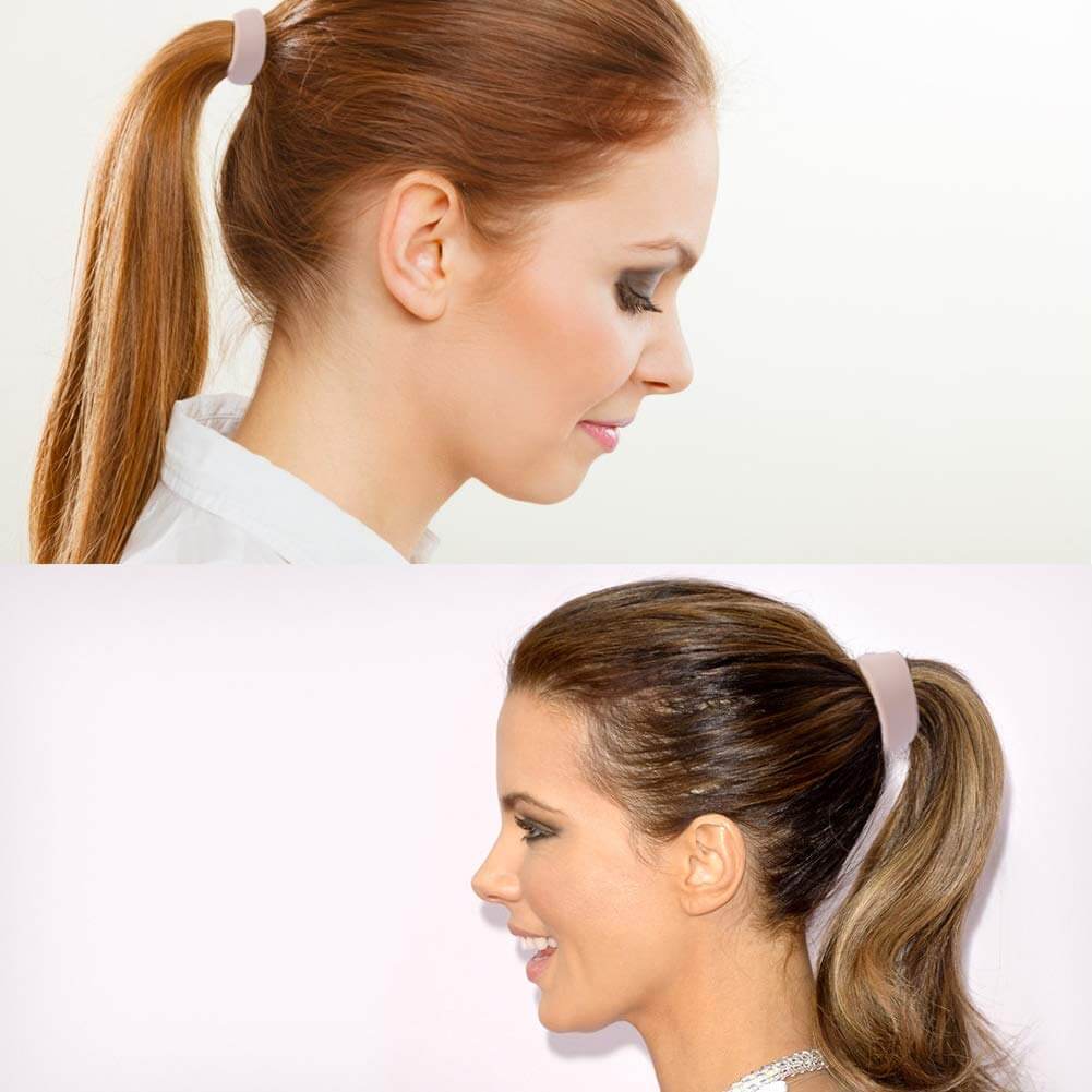 Queue de cheval élastique en silicone