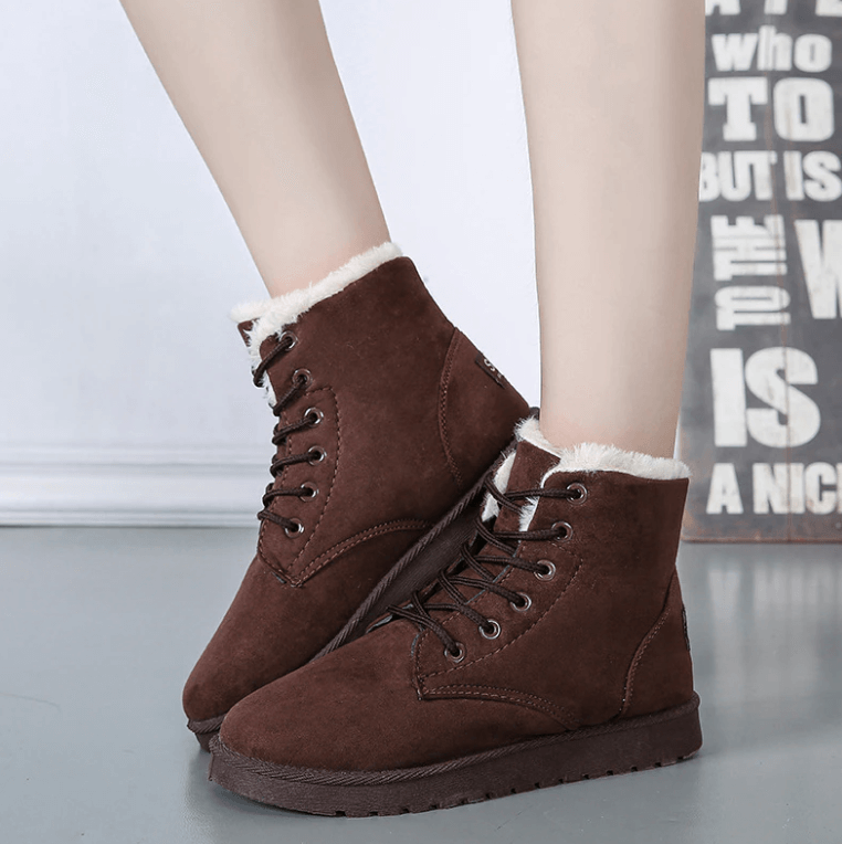 Bottes de neige en peluche