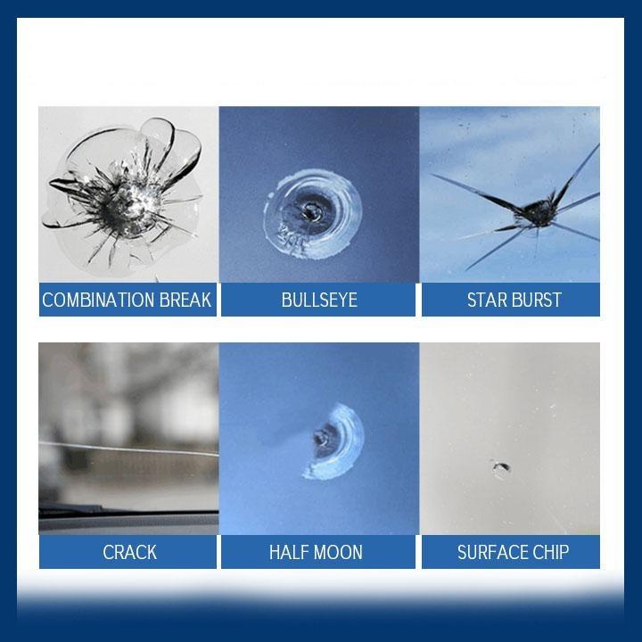 Kit de réparation des vitres fissurées