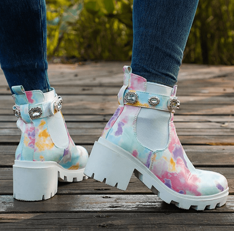 Bottes de cheville Tie Dye