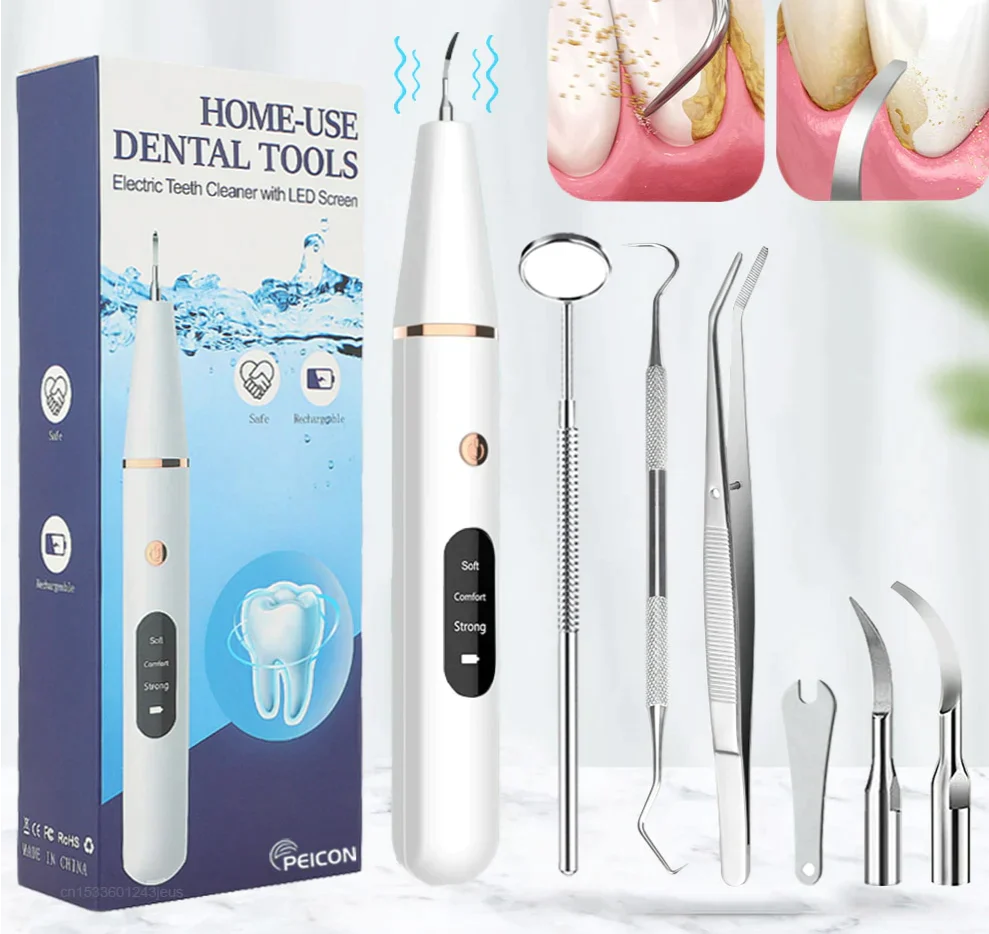 Nettoyeur Dentaire Électrique Ultrason Plastique Compact Pour Un Sourire Éclatant-1
