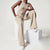Combinaison Femme Chic Aérée avec Ceinture en Polyester-4