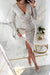Robe de Soirée Chic Femme à Paillettes Longues Manches Polyester 6