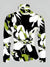Tee Shirt Femme Col Roulé Imprimé Floral Manches Longues 100% Coton-4