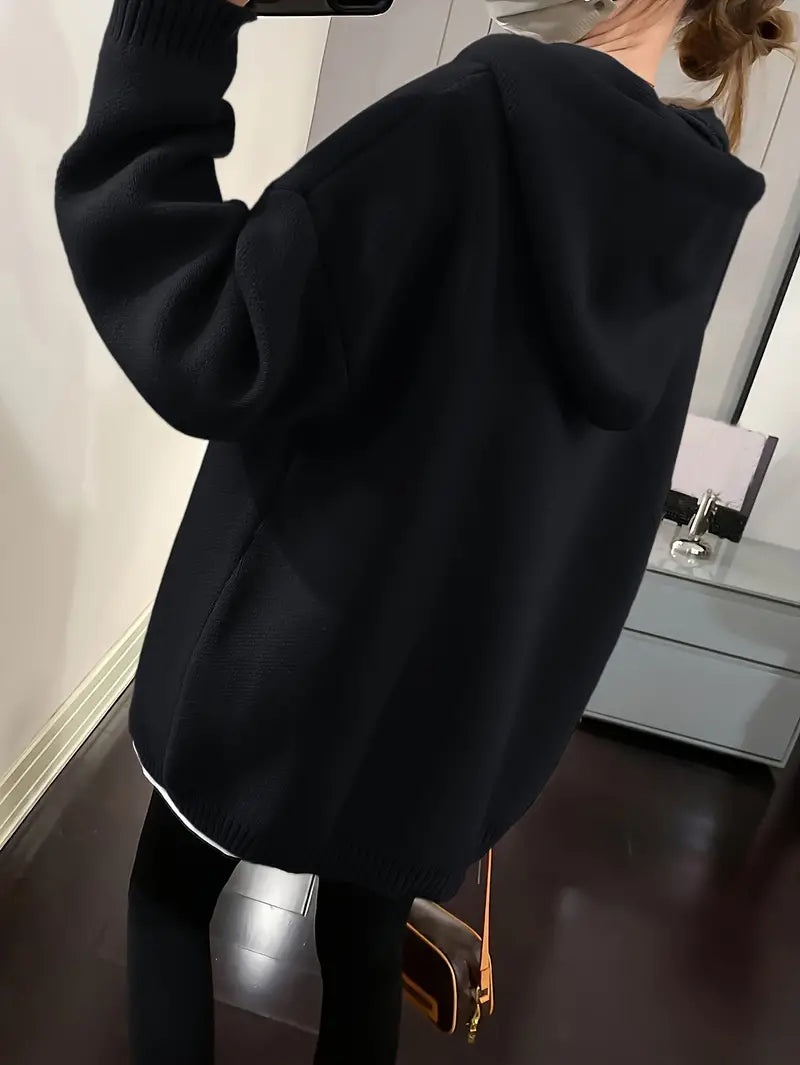 Sweat à Capuche Femme Design Unique en Coton avec Cordon Réglable-6