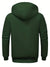 Sweat à Capuche Homme Monochrome Zippé en Mélange de Coton et Polyester-3