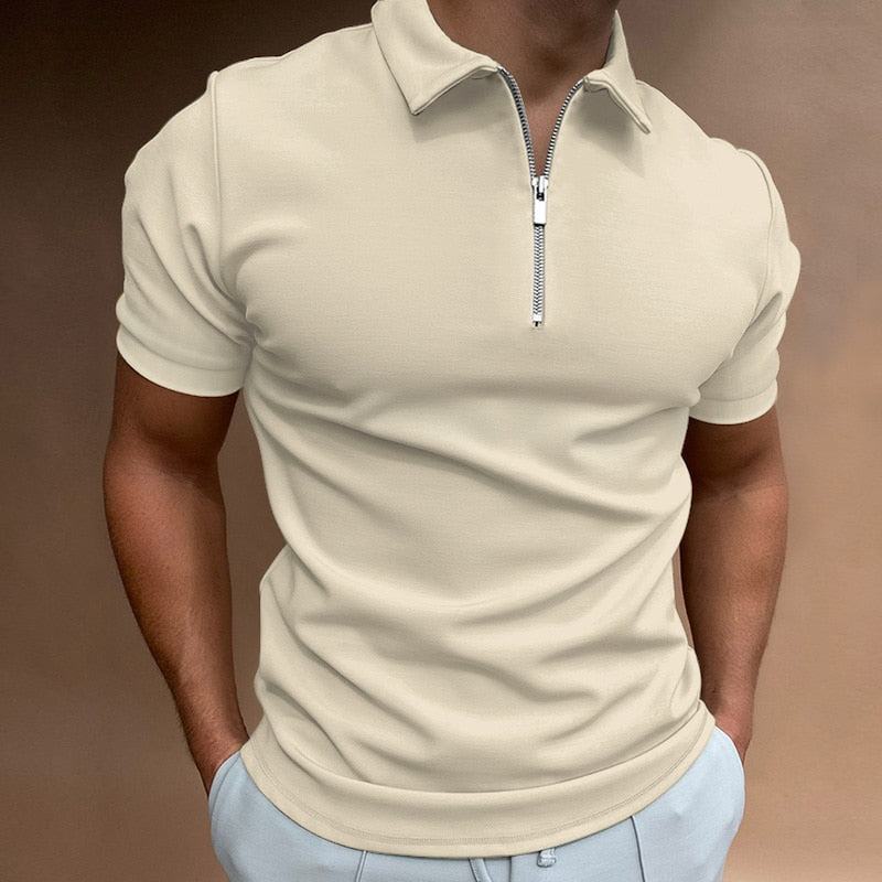 Polo Homme Manches Courtes Élégant 100% Coton avec Col Chic 6