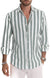Chemise Homme Rayée Décontractée en Coton Doux 6