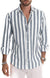 Variant image for Chemise Homme Rayée Décontractée en Coton Doux-64