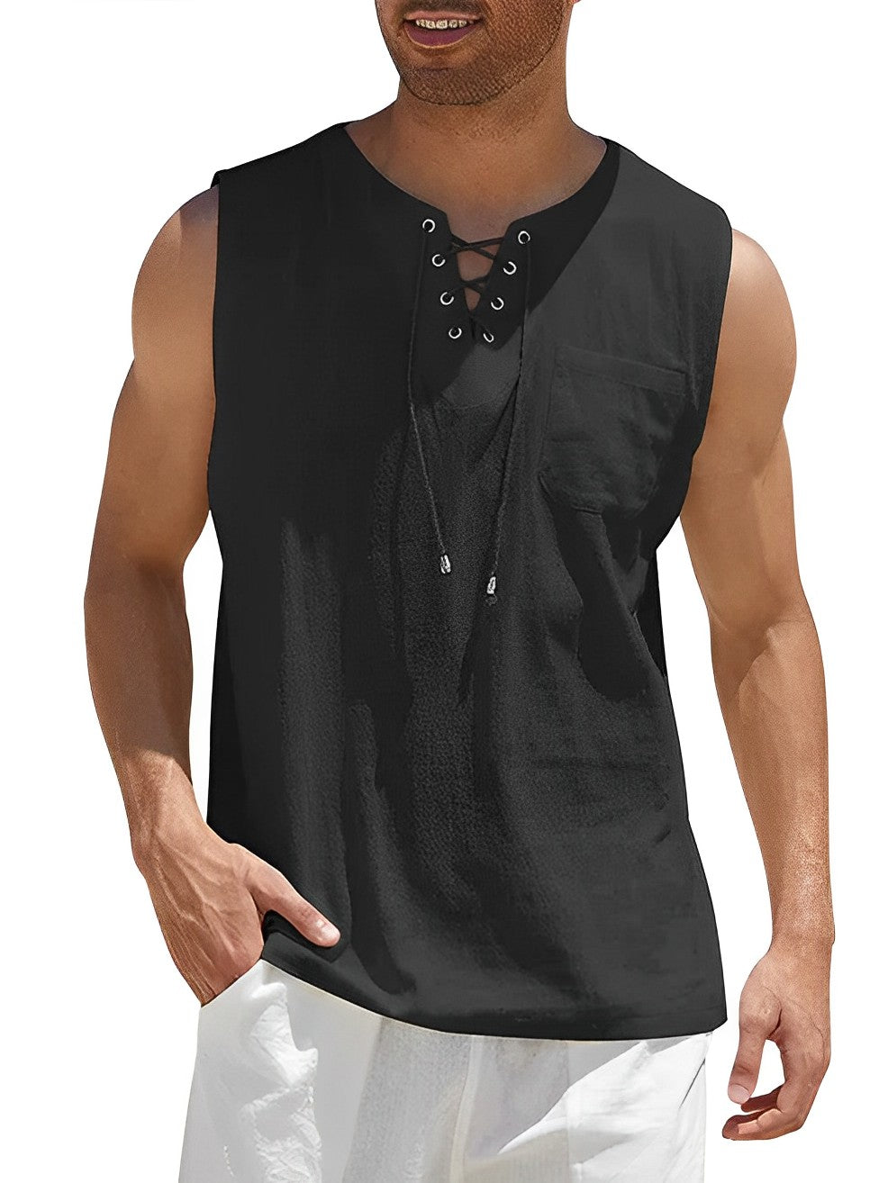Haut pour hommes en coton respirant 3