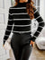 Pull Femme Rayé Style Décontracté en Coton 3