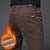 Variant image for Pantalon d'Hiver Classique en Tissu Chaud pour Hommes-9